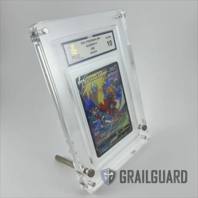 Graded Card Premium Acrylic Standing Display Frame Case PSA CGC MGC Magnetic