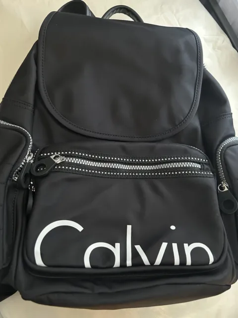 Calvin Klein  Athleisure Large Backpack Handbag Bag Black NWT MSRP$168