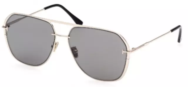 TOM FORD FT0947-D 28C Sunglasses Gold Frame Dark Gray Lenses 62mm