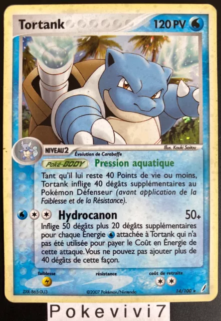 Carte Pokemon TORTANK 14/100 HOLO Bloc EX Gardiens de Cristal FR