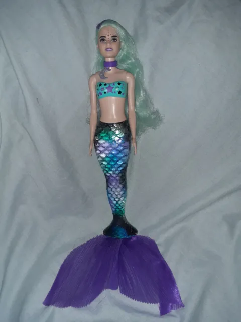 Barbie Colour Reveal Moon Mermaid Doll Teal Green Mattel