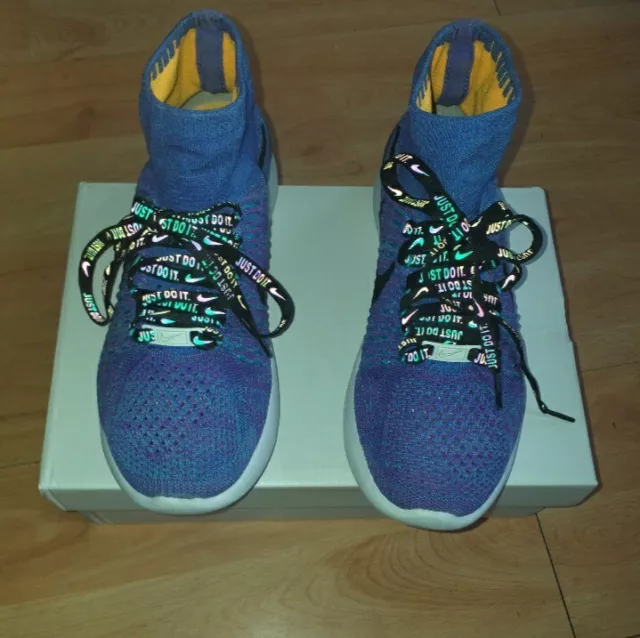 EX DISPLAY NIKE Air Lunarepic Flyknit Uk6.5 Us9 Eur40.5 Blue