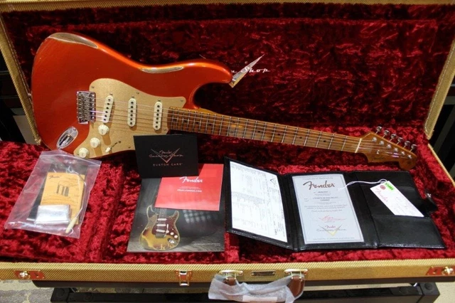 FENDER Personnalisé Shop Limited Édition Roasted '56 STRAT - RELIC Avec Closet