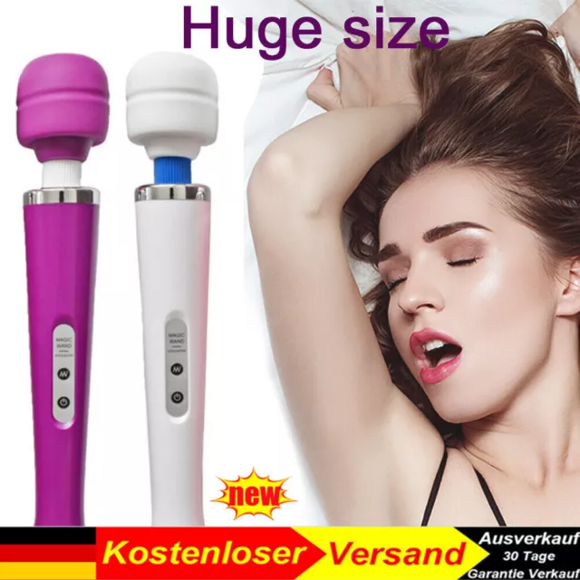 Magic Wand Massagestab Massager Massagegerät Wasserdicht Vibrator Stark Women DE