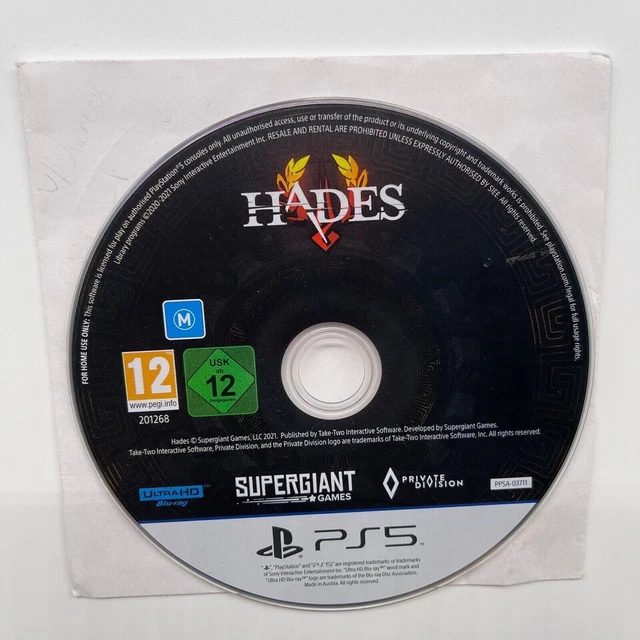 HADES Sur PS5 - Neuf Sous Blister - Edition PAL FR - Jeu PlayStation 5