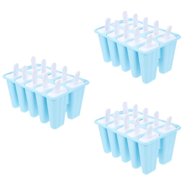3 piezas moldeador de hielo de silicona 10 rejillas fabricante de maíz helado chupador de hielo de silicio