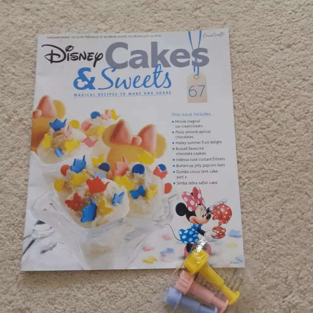 Disney cakes and sweets magazine Issue 67 plus Plastic Stampers