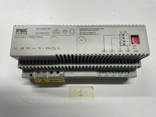 TOP CHARGEUR Adattatore Alimentatore 15V Per Videocitofono Systec - Spedizione Dalla Francia, 110cm