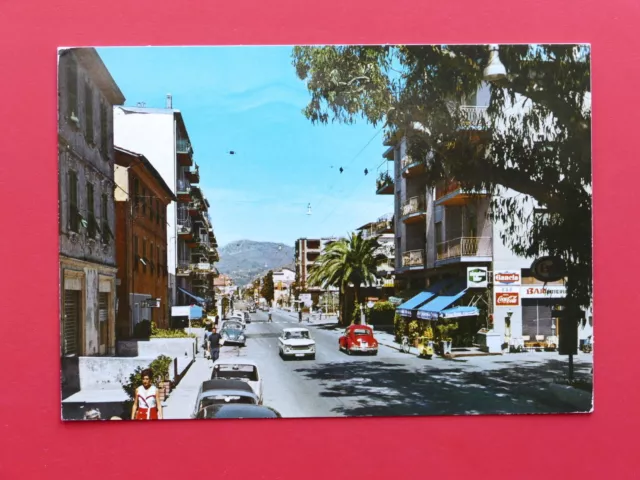 Cartolina Bordighera - Via Vittorio Emanuele - 1973
