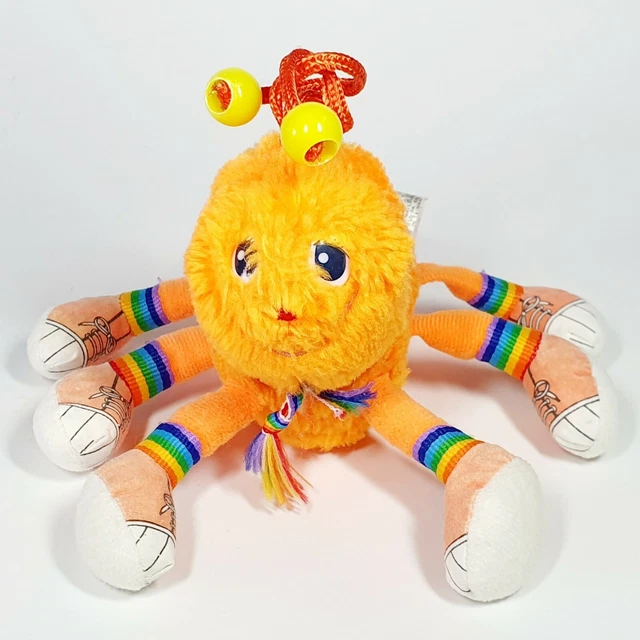 Peluche Vintage 'Lots A Leggggggs' 1984 - 20 Pattes, Verte, 40 Cm, Occasion Bon état