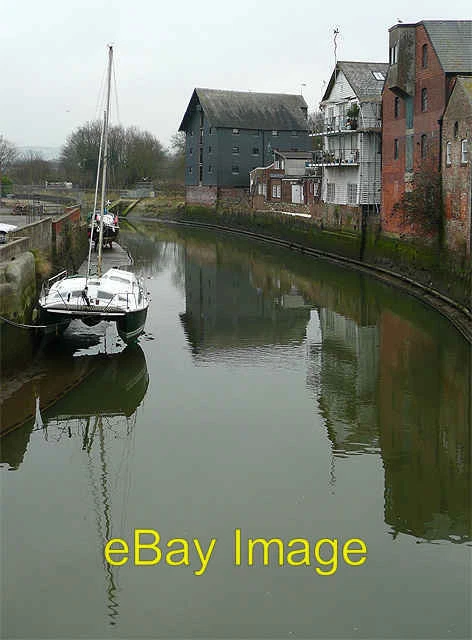 Photo 6x4 The River Ouse from Lewes Bridge, East Sussex The buildings of  c2009