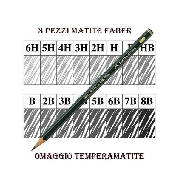 Set Matite Faber-Castell Grip 2001 - 5 Pezzi Con Matite, Gomma E Temperino, Design Ergonomico - Foto 6
