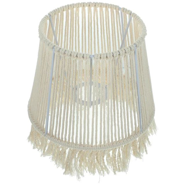 Morbuy Paralume a Tamburo Motivo Bambù Paralume Sostituibile per E27 Lampada da Tavolo, Lampadario, Lampada da Terra, Lampada Accessorio, Decorazioni per Casa Soggiorno (B