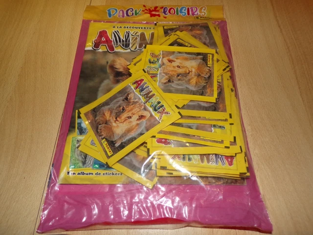 Panini Animaux - Pack Album De Collection + 50 Pochettes (250 Stickers) - Découvrez Les Records Des Animaux