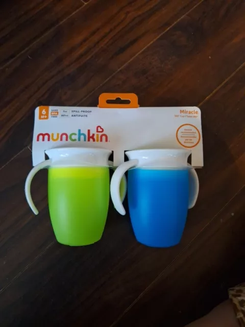 Munchkin Miracle 360 Trainer Cup - Blue/Green 7oz