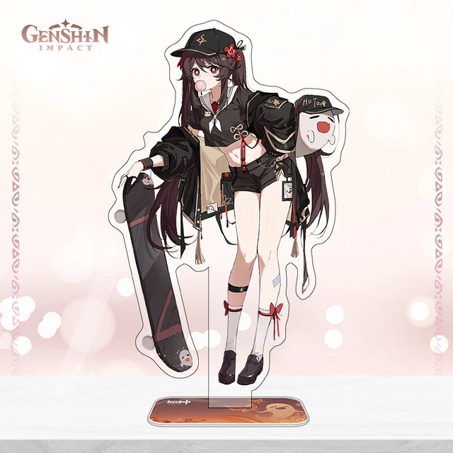 Xinchangda – Figurine Hu Tao 23 Cm – PVC – Détails Peints – Collection – Décoration Bureau – Cadeau Fan Genshin Impact