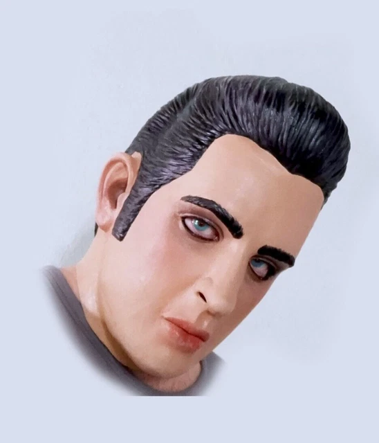 Dead Elvis Skull Mask – Black Quiff, Gold Glasses – Rock N Roll Teddy Boy Style – Latex – Rubber Johnnies