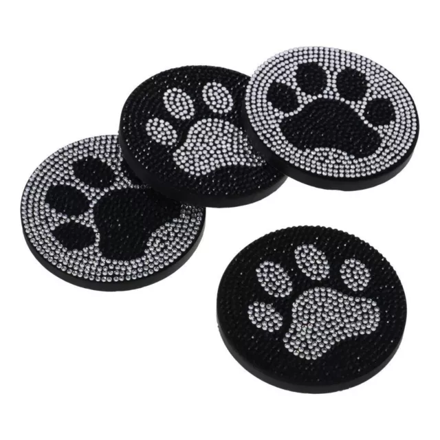 2pcs Non-Slip Water Cup Slot Bling Cup Holder Mat Silica Gel Pad