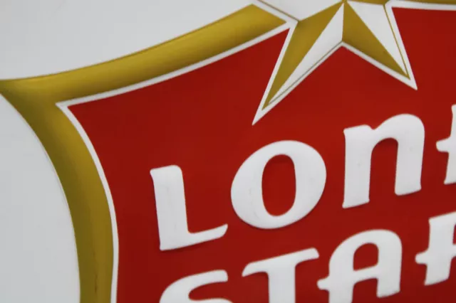 NEAR MINT ~1970s era LONE STAR BEER SAN ANTONIO BREWING CO. TEXAS Old Metal Sign