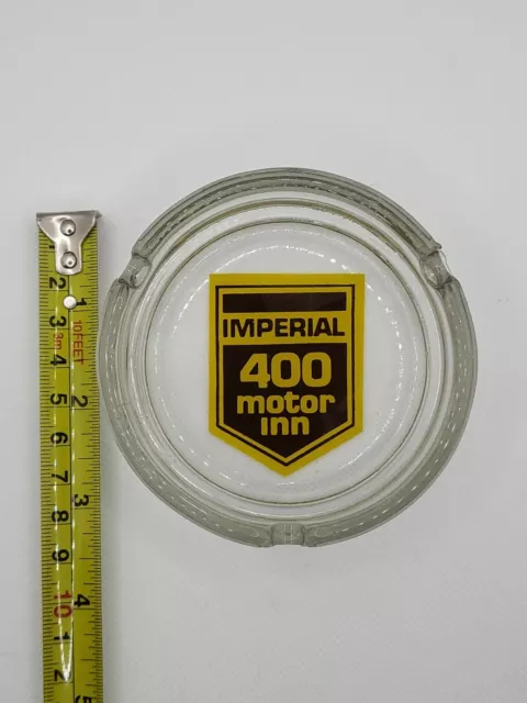 Vintage Ashtray - Imperial 400 Clear Glass