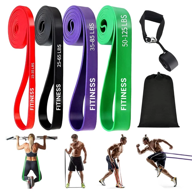 Heavy Duty Resistance Bands (Set of 5 ) Exercise Pull