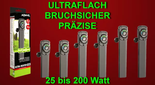 Aquarium Aquael HEIZER Ultra Heater bruchsicher ultraflach Heizung Zubehör