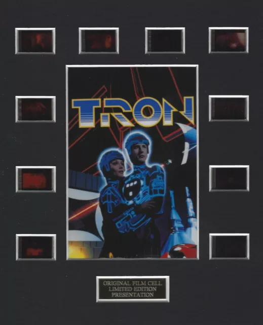 Tron (1982) Authentic 35mm Movie Film Cell 8x10 Matted Display - w/COA