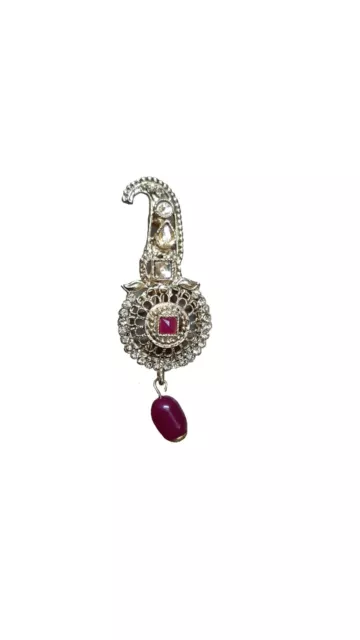 Men Hat Wedding Groom Kalangi Brooch Sikh Dastar Traditional Turban Kalgi