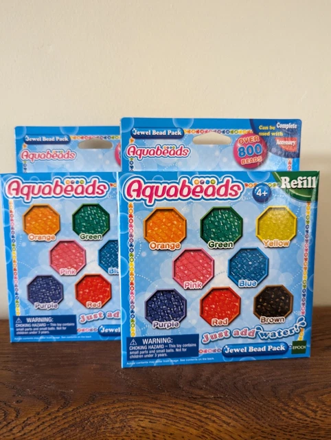 Aquabeads refill x 2 packs  over 800 beads per pack, mixed colours