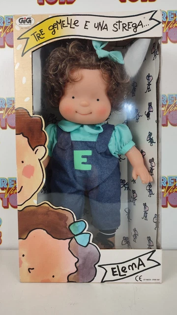 ELENA TRE GEMELLE E Una Strega Bambola Doll Gig Famosa Vintage 1997