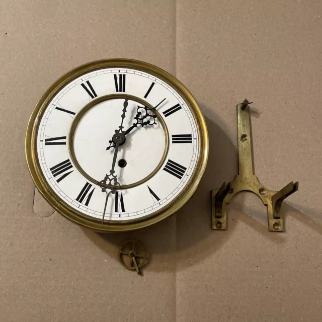 Antique 1 Weight Vienna Regulator Clock Movement Parts