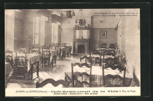 CPA Cosne-sur-Loire, Café-Restaurant de la Ville