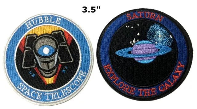 Round Solar System Space Program Astronaut Embroidered Patch Costume