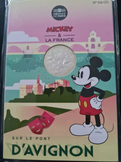 Pièces En Argent De Dix Euros Mickey Et La France n 04/20