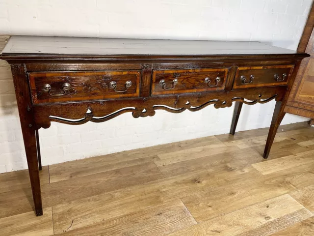 Antique Georgian Style Solid Oak Cross Banded Sideboard .Delivery Available