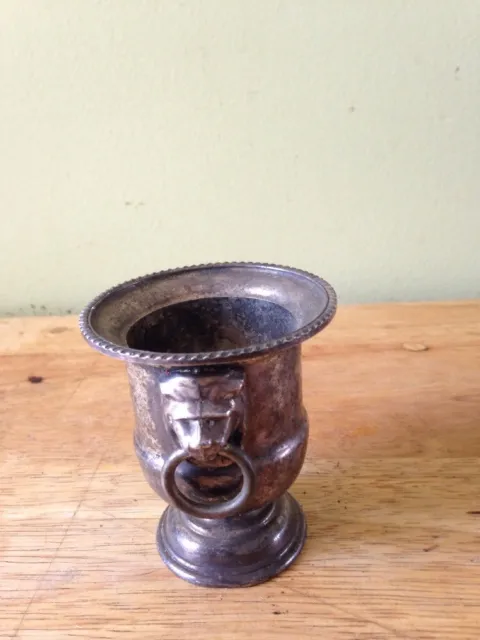 Vintage England Viners Of Sheffield Silverplated Goblet Vase Candle Holder
