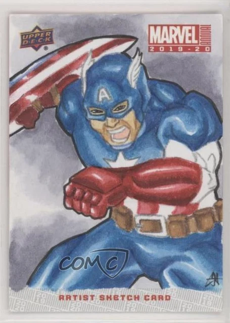 2019-20 Upper Deck Marvel Annual Sketch Cards 1/1 Adam Angel Auto Sketch p1l