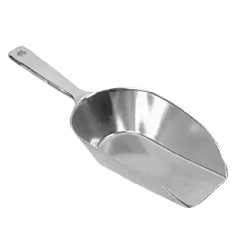 Thunder Group ALTWFC004 4 oz Straight Edge Aluminum Scoop w/ Contoured Handle