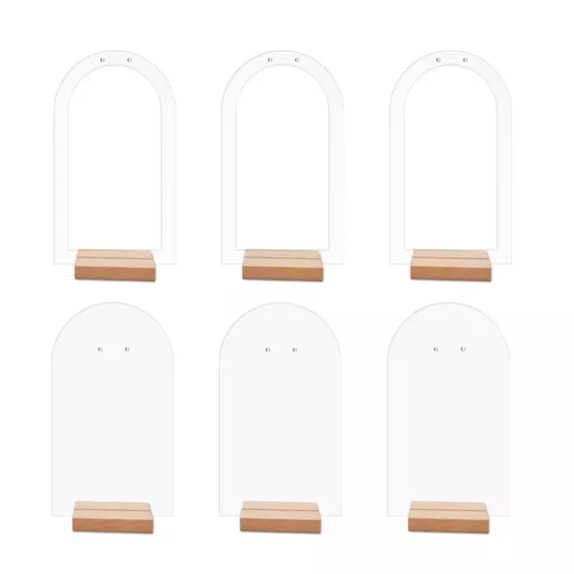 6Pcs Earring Holder Display Rack Countertop Earrings Showcase Shopping Mall