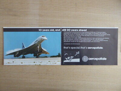 3/1970 PUB SNIAS AEROSPATIALE CONCORDE SUPERSONIC AIRLINER ORIGINAL GERMAN AD 