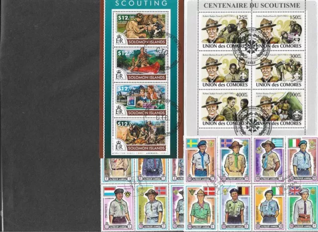 Scouts   On Stamps 200 All Different Collection(Inc.some Guides) 3