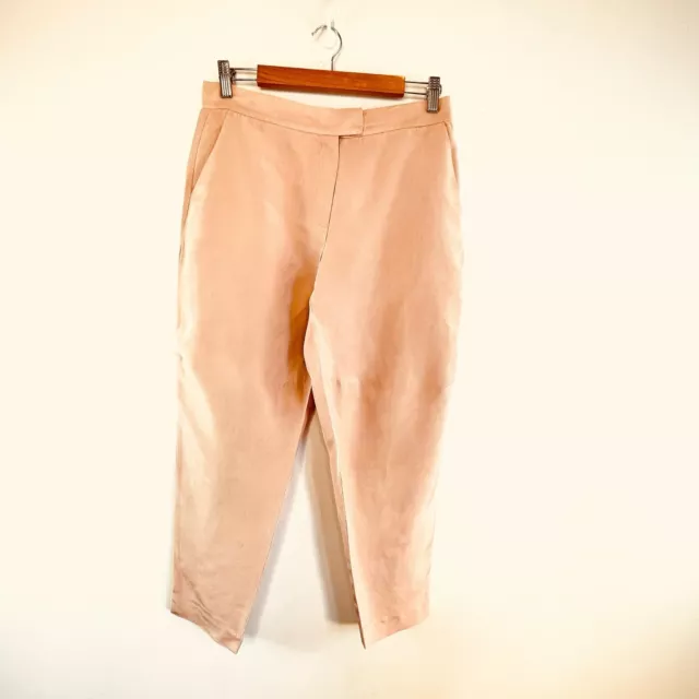 PLT CHARCOAL PEACH Skin Straight Wide Leg Trousers Grey Nylon High RP $84  NEW £24.22 - PicClick UK