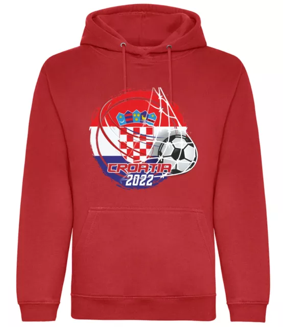 Croatia Football Hoodie Hoody Sweatshirt Organic World Cup 22 Mens Supporter