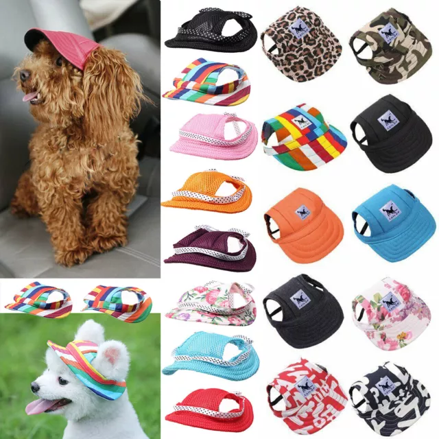 Pet Dog Hat Baseball Cap Windproof Travel Sports Sun Hats for Puppy Large Dogs