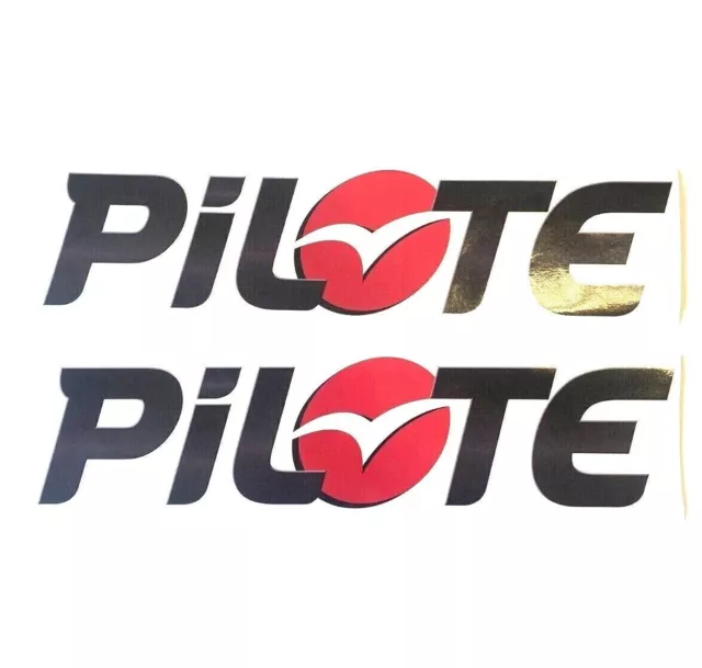 Sticker autocollant PILOTE MOTORHOME, logo Pilote, imprimé en couleur,...