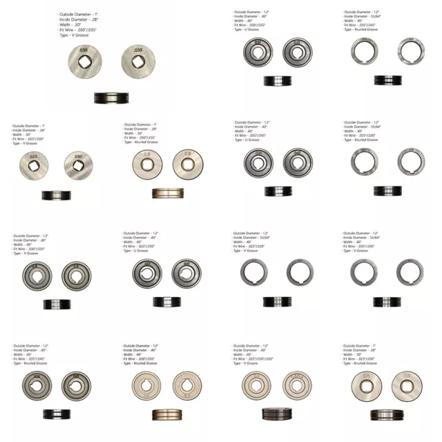 For MIG-Welder Drive Roller Godet Roller Groove-Wire-Feeder -Knurled V U