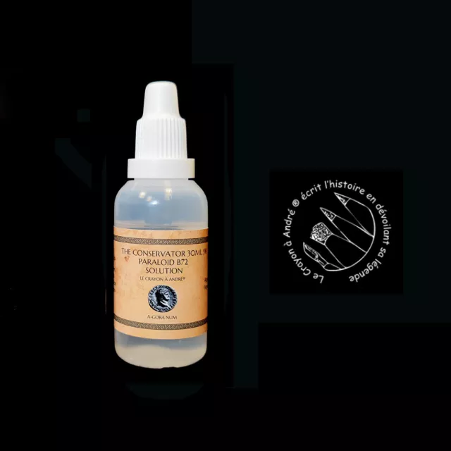 Liquide Paraloid B72 Nettoyage Monnaies Professionnel Crayon A Andre Metal 30ml