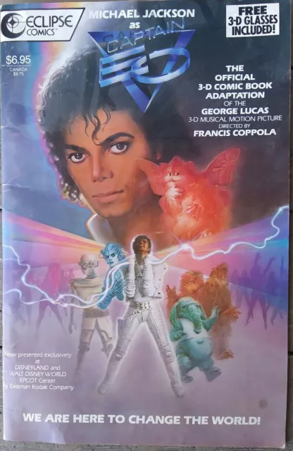 michael jackson as captain EO  comic books ( 1 Tabloid and 1 standard size)