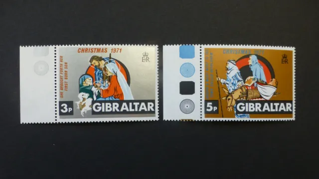 Weihnachten Gibraltar 1971   Mi.Nr.  284/85  postfrisch