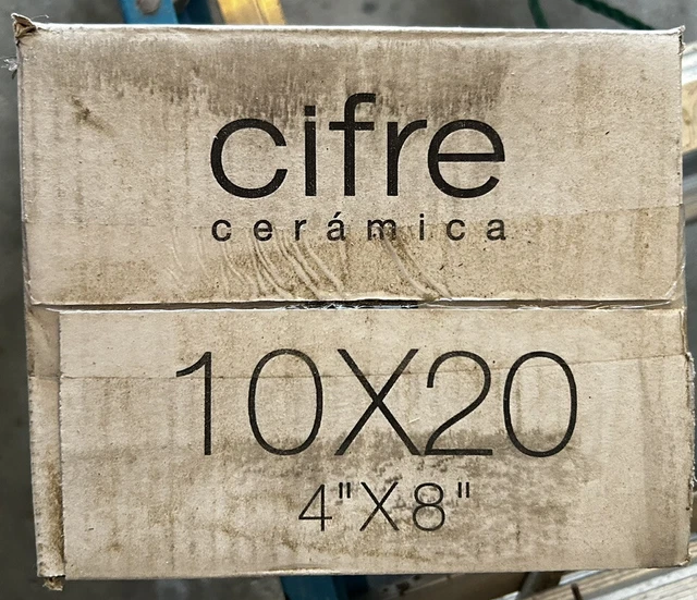 Wall Tile Viena Graphite 10x20 Cifre Ceramica 4” X 8” Models Pattern 36 Pieces